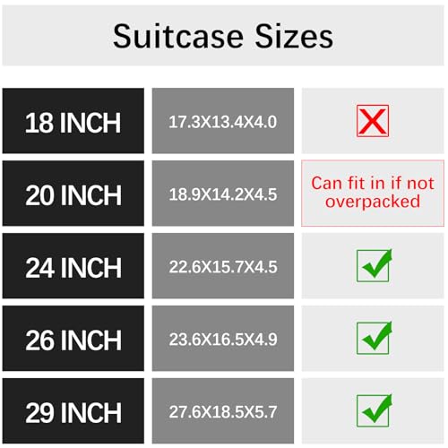 Bukere Hanging Packing Cube for Travel, Portable Shelves Organizer Bag for Luggage Suitcase, Travel Essentials, Compression Carry-On Closet Storage, X-Large Capacity by Bukere - Image 3