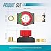 Hilictokt Top Post Battery Disconnect Switch On/Off 275A 12-48V Battery Power Cut Off Switch for Car Vehicle RV and Boat