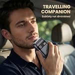 Electric Foil Shavers: Portable electric razor for Beard/Face Mini Electric Razor for Face - IPX7 Waterproof Cordless Razor with LED Display & Fast Charge - Micro-Comb Technology & Precision Blades for Travel & Home(Black)