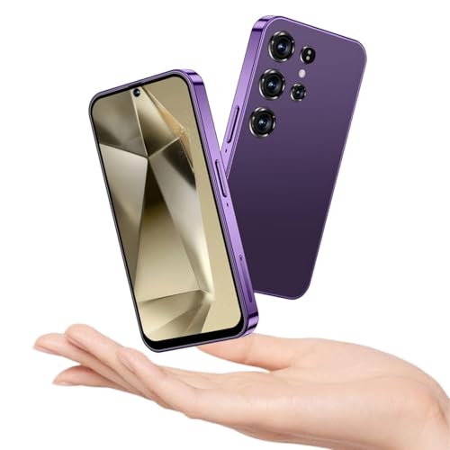 MTGud Mini smartphone 4G per bambini 4 pollici Incell HD Screen, 2600 mAh Big Battery, Dual SIM Dual Camera 5+8MP, Face Unlock 4G telefono senza contratto (X24mini-viola)
