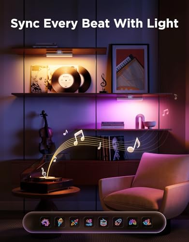 Image of Govee Smart Light Bar, RGBICWW TV Lights for Living Room, Gaming, Silver | Compatible with SmartThings, Matter, Alexa, LED Light Bar with Scene and Music Modes for Living Room, Gaming, PC, App Control