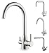 Produktbild smardy DUO310 Edelstahl 3 Wege Wasserhahn Küchenarmatur 360° schwenkbar | Mischbatterie für Osmoseanlagen | 3/8" Adapter für Wasserfilter