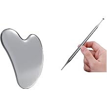 BYYDDIY Stainless Steel Gua Sha Facial Tools, Metal Gua Sha for Face,Tighten Skin Massage, Guasha Beauty Tool for Body Eyes W.F-s.S