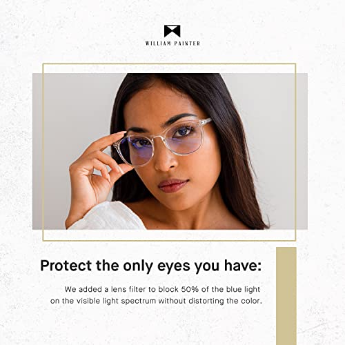William Painter Blue Light Blocking Glasses For Women And Men - Reduce Eye Strain, Fatigue & Headaches - Casper Eyeglasses #TOP4