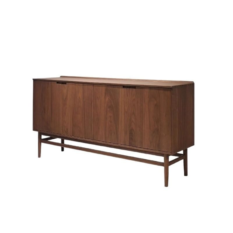 LUZZILE Bufetera Sala de Estar Nogal Negro con cajones, Escritorio Almacenamiento Sencillo, Muebles Decorativos for Porche, Pasillo Hotel(140 * 45 * 90cm)