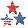 3 pcs 4th of july wooden star signsrustic memorial day tiered tray decor american patriotic table decoration for home kitchen retro  urban country home decor