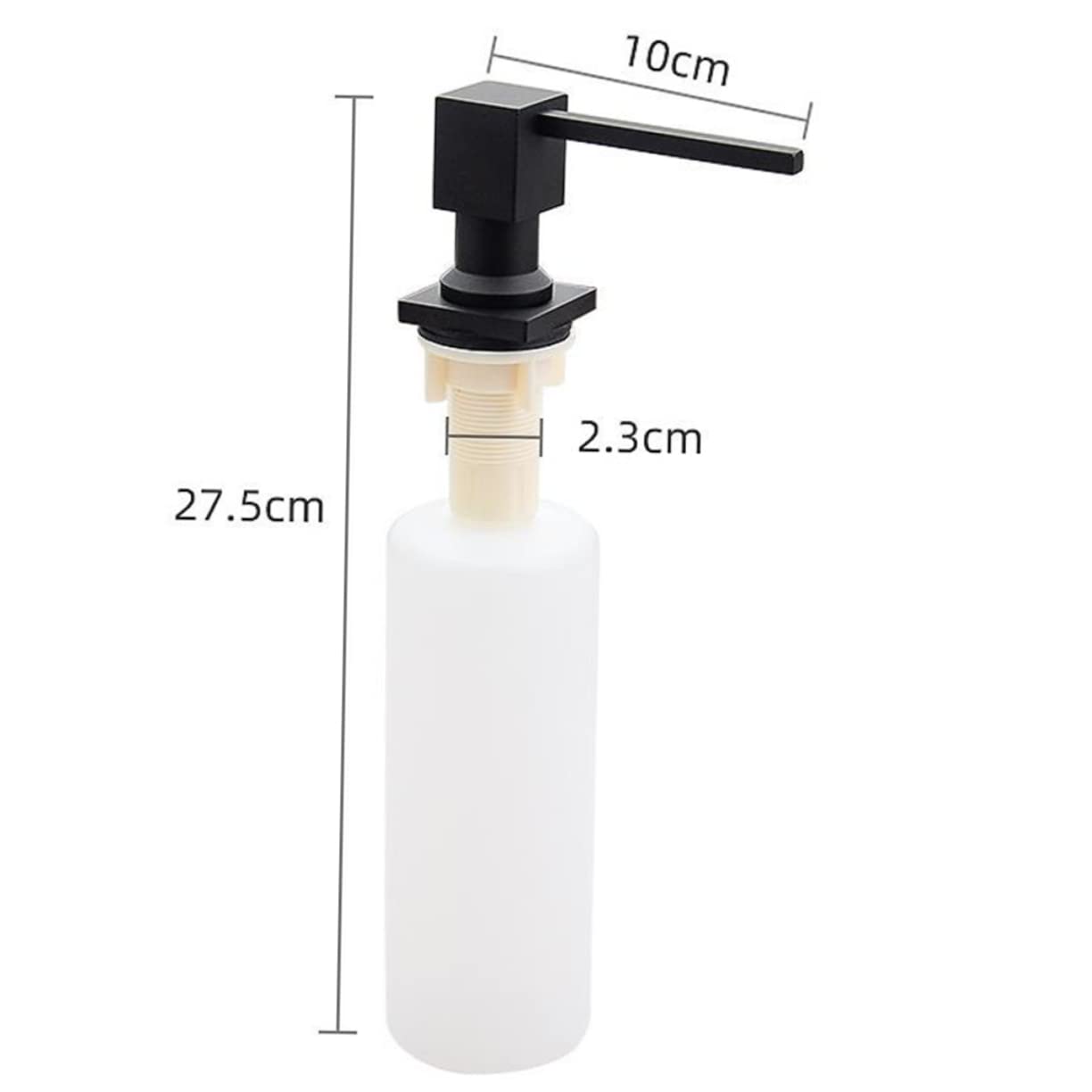 LIFKOME Copper Soap Dispenser Pump Bottle Reusable Refillable Hand Soap Pump Sink Dispenser Kitchen Sink