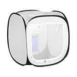 VEVOR Cabina de Pintura Portátil, Área de Trabajo de 40,5 x 40,5 x 43 cm, Carpa Emergente para Pintar con Aerosol, Impermeable, para Maquetas Pequeñas, Esculturas, Jarrones y Marcos de Fotos