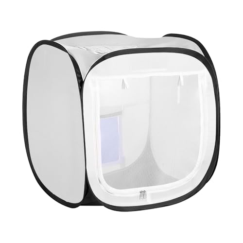 VEVOR Cabina de Pintura Portátil, Área de Trabajo de 40,5 x 40,5 x 43 cm, Carpa Emergente para Pintar con Aerosol, Impermeable, para Maquetas Pequeñas, Esculturas, Jarrones y Marcos de Fotos