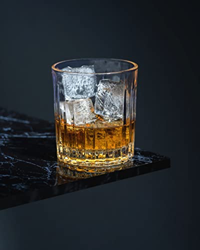 Lemonsoda Glass Pitcher With Drinking Glasses Set Of 5 – Cocktail Mixing Glass – 360-Degree Spinning Crystal Glasses With Heavy Bottom – Vintage Glasses For Gin And Tonic #TOP4