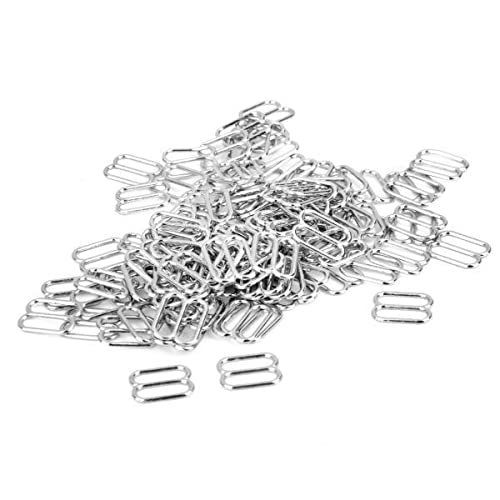 TRENDIVIBE 4x100pcs Metal Bra Strap Adjuster Slider/Hooks Lingerie Sewing 10mm 8 Shape-image-14