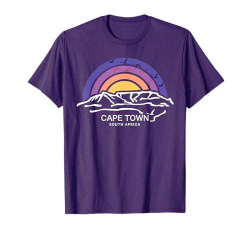 Cape Town Table Mountain South Africa Retro Souvenirs T-Shirt