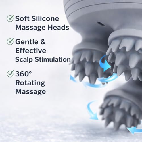 Image of Philips Head Massager For Scalp, Scalp Massage, Electric Scalp Massager, Hair Massager For Hair Growth, Body Massager