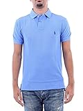  Polo Ralph Lauren Mod. 710795080 Polo Piqué Mangas Cortas Slim Fit Hombre Azul Claro S