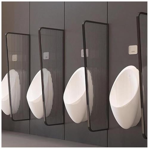 Mampara de Privacidad para Urinarios Masculinos, Separador de Urinarios con Vidrio Templado, Pantallas de Privacidad para Baños Públicos de Montaje En Pared, Panel Divisor de Urinarios para