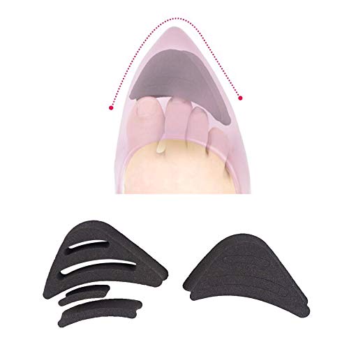 CB Value Pack, EVA Shoe Filler, Inserts, Improve Shoes Slightly Too Big, for Men & Women, Kids, Pumps, Flats, Sneakers, Style A-2 Pairs Black
