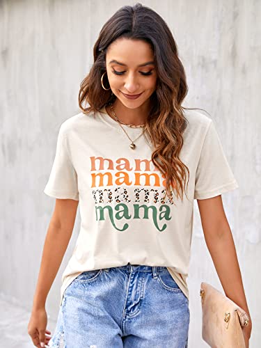 Blooming Jelly Womens Mama Shirt Fashion Graphic Tee Shirts Loose Fit Summer Tops Short Sleeve Blouses2