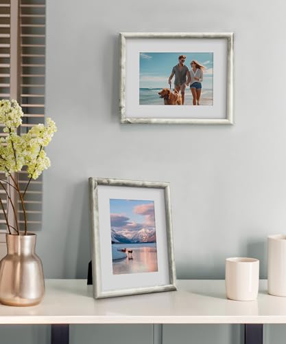 SUMGAR 8x10 Picture Frame with Marble Pattern Display