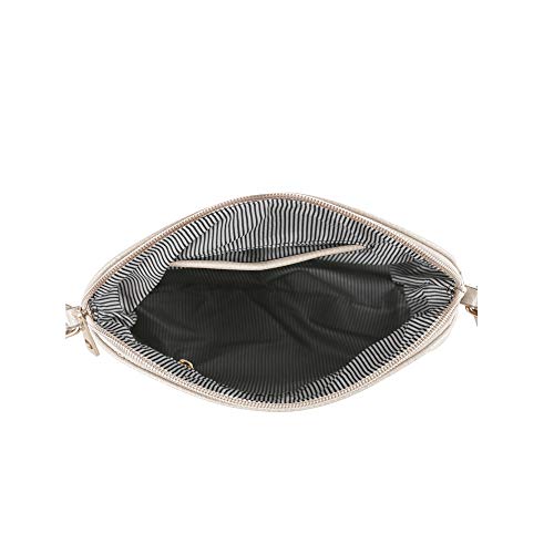 Image of SG SUGU Lunar Lightweight Medium Dome Crossbody Bag Shoulder Bag with Tassel | Zipper Pocket | Adjustable Strap