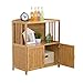 Sideboards gospodarstwo domowe prosty kredens szafka kuchenna do zmontowania szafek wielofunkcyjnych z litego drewna kuchenka mikrofalowa szafka Rack (kolor: Wood Color, rozmiar: 69 x 38 x 80 cm)