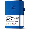 Clever Fox Password Book with alphabetical tabs. Internet Address Organizer Logbook. Medium Password Keeper for Website Logins (Royal Blue)