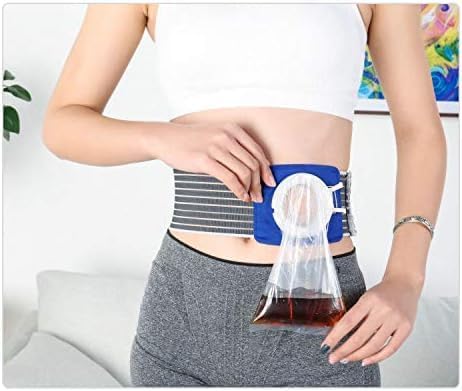 Miniatura 3 de Bolsa de colostomía unisex para estomía, cinturón de hernia de ostomía para cuidado postoperatorio de anorrectal, para prevenir hernia parastomal,