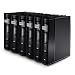 Bellagio-Italia Black DVD Storage Binder Set, 6-Pack - Stores Up To 288 DVDs, CDs, or Blu-Rays - Stores DVD Cover Art - Acid-Free Sheets