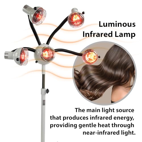 Image of SKINACT 5 Head Infrared Heat Lamp with Flexible Arms, Infra red lamp, Infrared Light