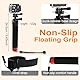Wiseten Schwimmender Griff, Schwimmer Handgriff Hand Grip Rutschfester Unterwasser Pole Selfie Stick mit 360° Kugelkopf für GoPro Hero 13 12 11 10 9 DJI Osmo Action 5 Pro Kameras Zubehör