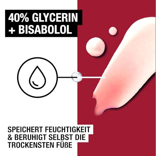 Neutrogena Ultra reichhaltige Fußcreme, nicht fettende Fußpflege Creme mit 40% Glycerin + Bisabolol, schnell einziehende Feuchtigkeitscreme für trockene & beanspruchte Füße (100 ml) – Bild 4