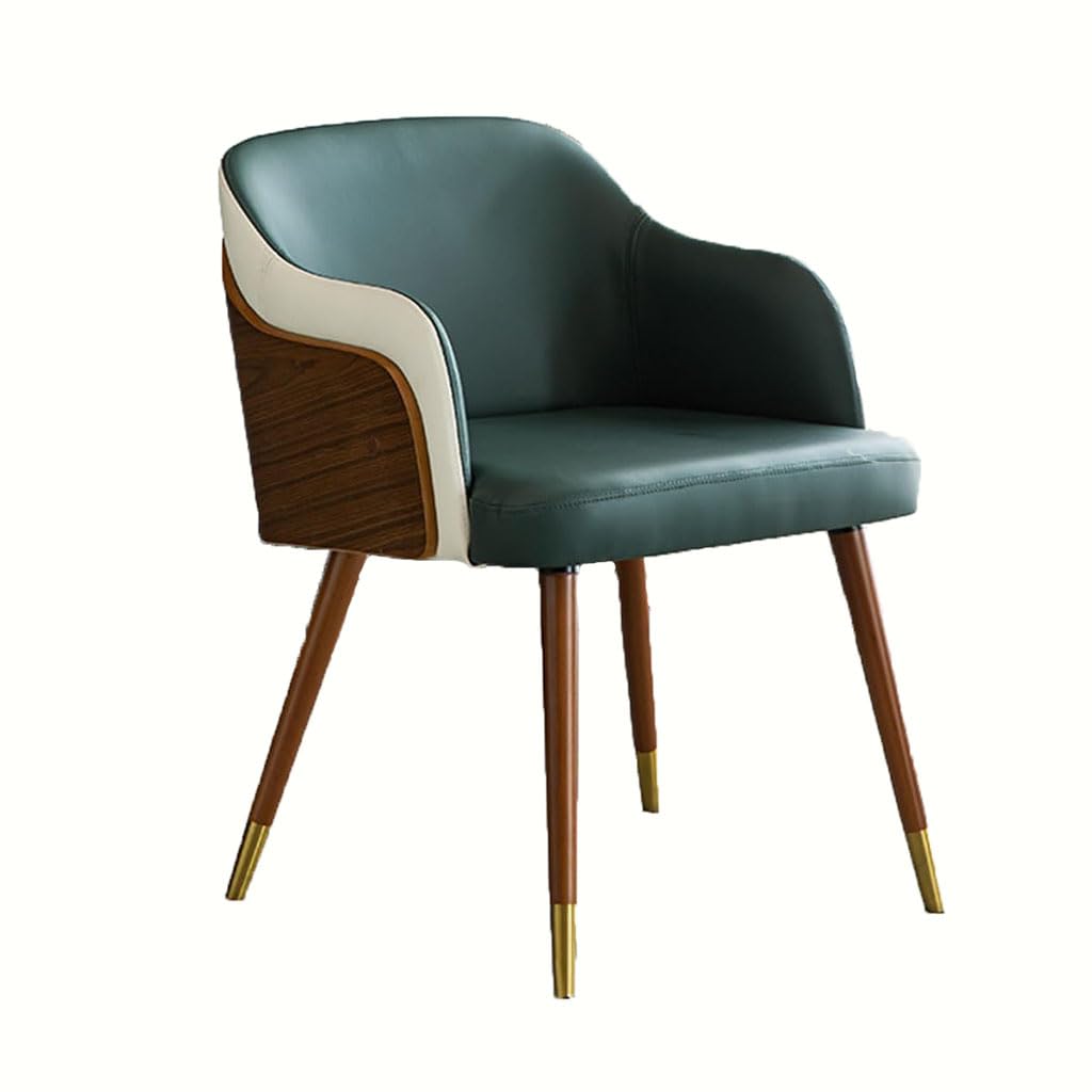 Chaise de salle à manger moderne verte idéale pour bureau et chambre