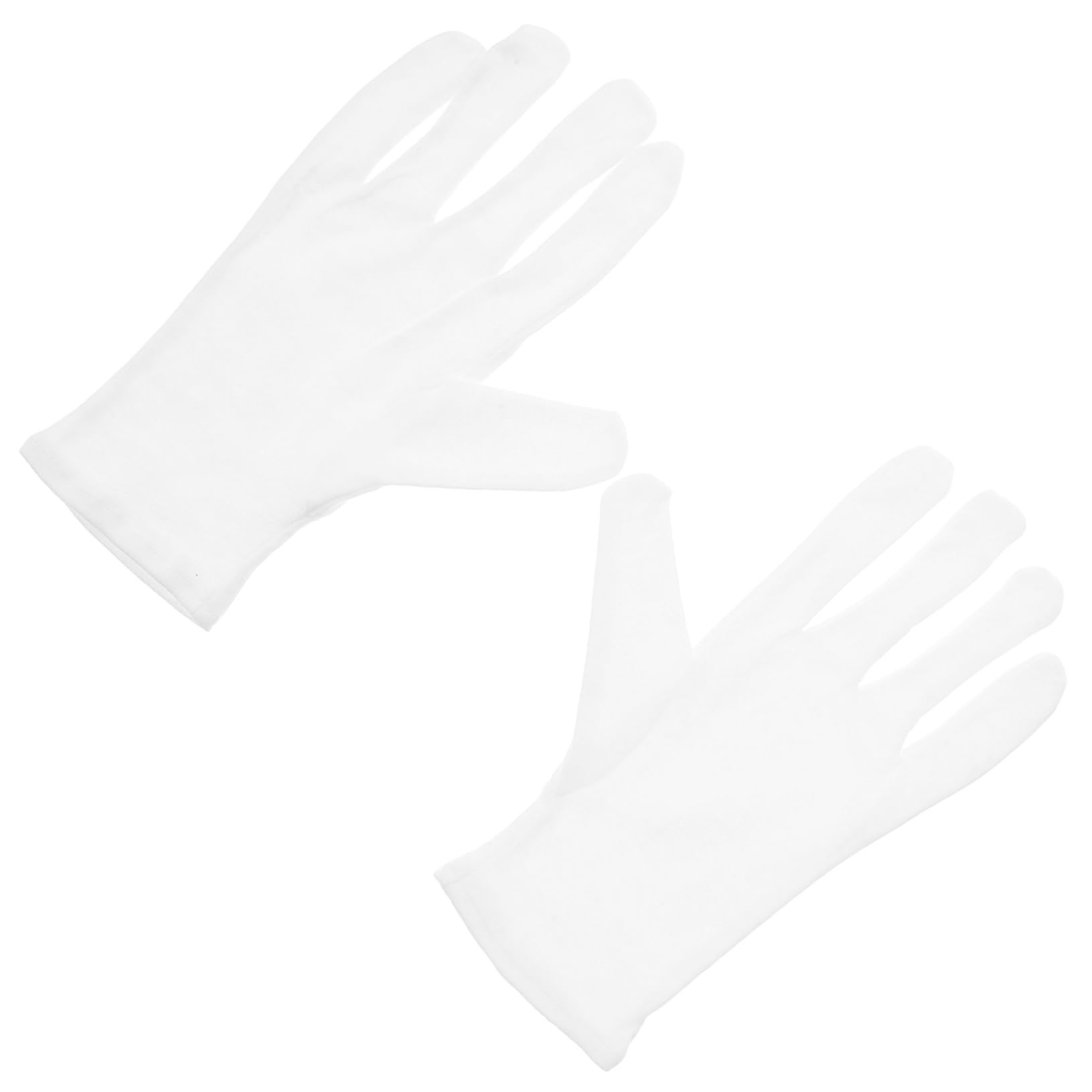 Gants de fils de coton taille S protection blanche tricotée Soft main H9 lot de 10 paires