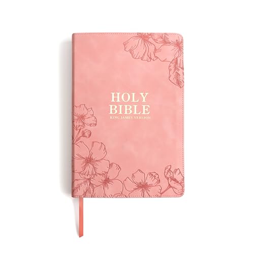 KJV Holy Bible, Giant Print with Cross-References, Soft Pink LeatherTouch with Floral Cover Design, Thumb Index, Ribbon Marker, Red Letter, Full-Color Maps, Easy-to-Read MCM Type, King James Version by Holman Bibles - Image 8