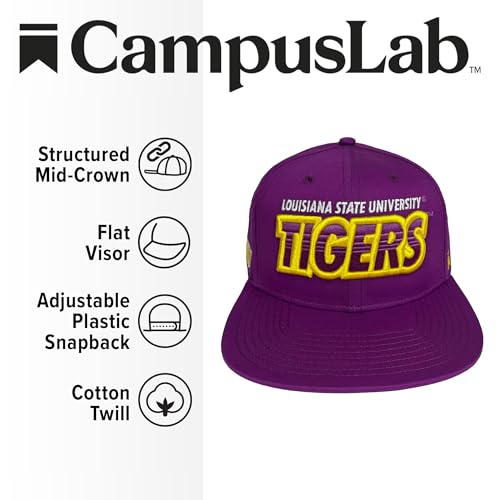 Gorra snapback ajustable de 6 paneles con visera plana miniatura 2
