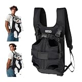 Mochila para Mascotas,Mochila Ajustable para,Mochila Transpirable para Gatos,para Perros pequeños y medianos,Gatos y Cachorros (Negro,Small)
