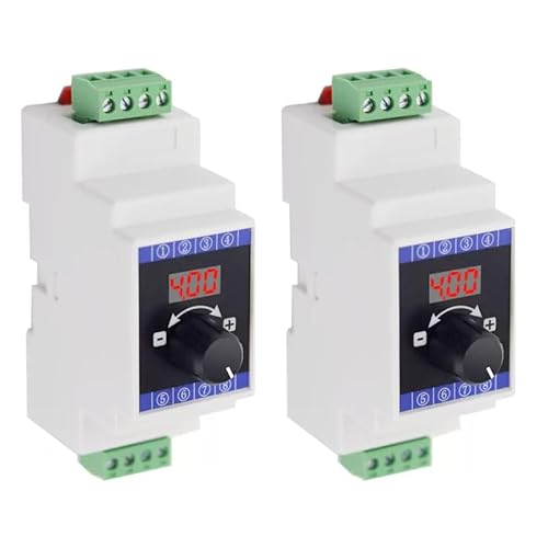 2Pcs Current Signal Generator Digital Display 4-20mA DC 24V Analog Rail Mount Adjustable Output Current Signal Range