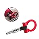 Abschleppöse-Universal Auto Selbstanhänger Front Zughaken-Trailer Ring Front Schleppseil Haken Schleuderring(Red)