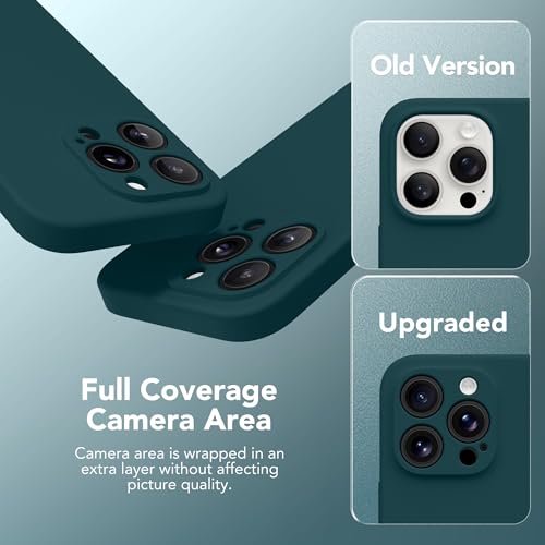 SuydanBox Magnetic for iPhone 14 Pro Case, Compatible with MagSafe, [Full Camera Protection][Screen Protector] Silicone Shockproof Protective Phone Case for iPhone 14 Pro 6.1", Deep Blue by SuydanBox - Image 4