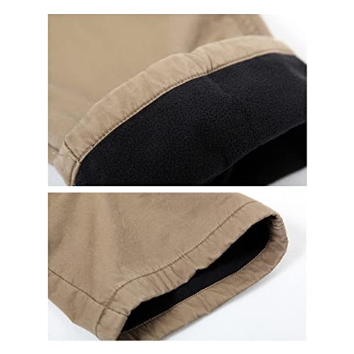 Men's Lightweight Multi Pocket Straight Cotton Casual Cargo Pants Classic Outdoor Pants with Zipper Pockets4