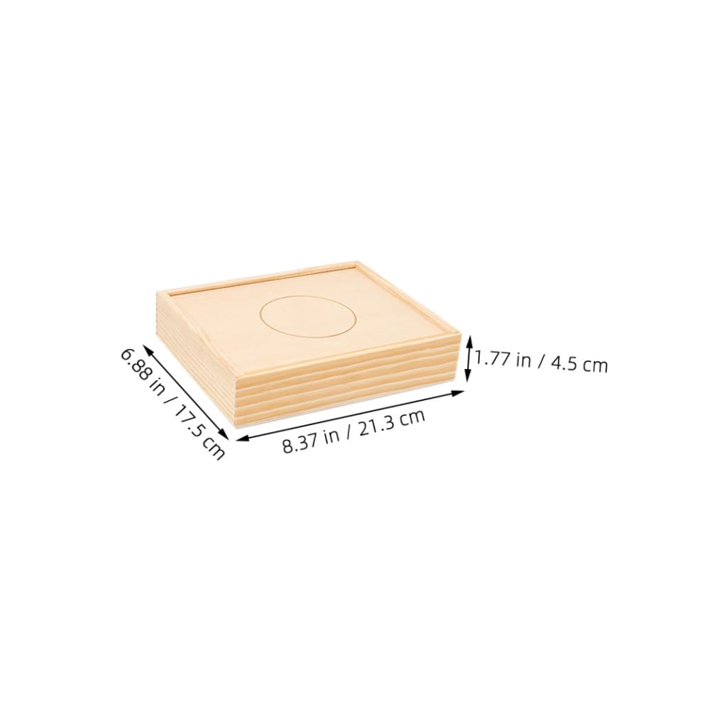 Uonlytech Cassetta Attrezzi Legno per Ragazzo Ragazza Strumenti Educativi Sicuri, Gioco Interattivo per Imparare Figure e Colori, per Festa Scuola Decor e Attività Creative