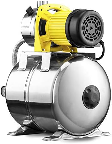 Bild 2 - TROTEC Hauswasserwerk TGP 1025 ES ES – Pumpe mit Leistung 3300 l/h, 1000 W, Förderhöhe 30 m – Energiesparend, Auto-Restart, Auto-Stop, für Brauchwasserversorgung, Bewässerung, Volledelstahl