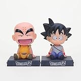 Paket: In Box verpackt WANGSHAOFENG Anime Charaktere Unzranded Anime Z Sohn Goku Krillin Bobble Kopf Telefon Halter Anime Figur Anime Action Figure Spielzeugfigur Modell Spielzeug ca. 10cm hoch XC3 Dragon Ball