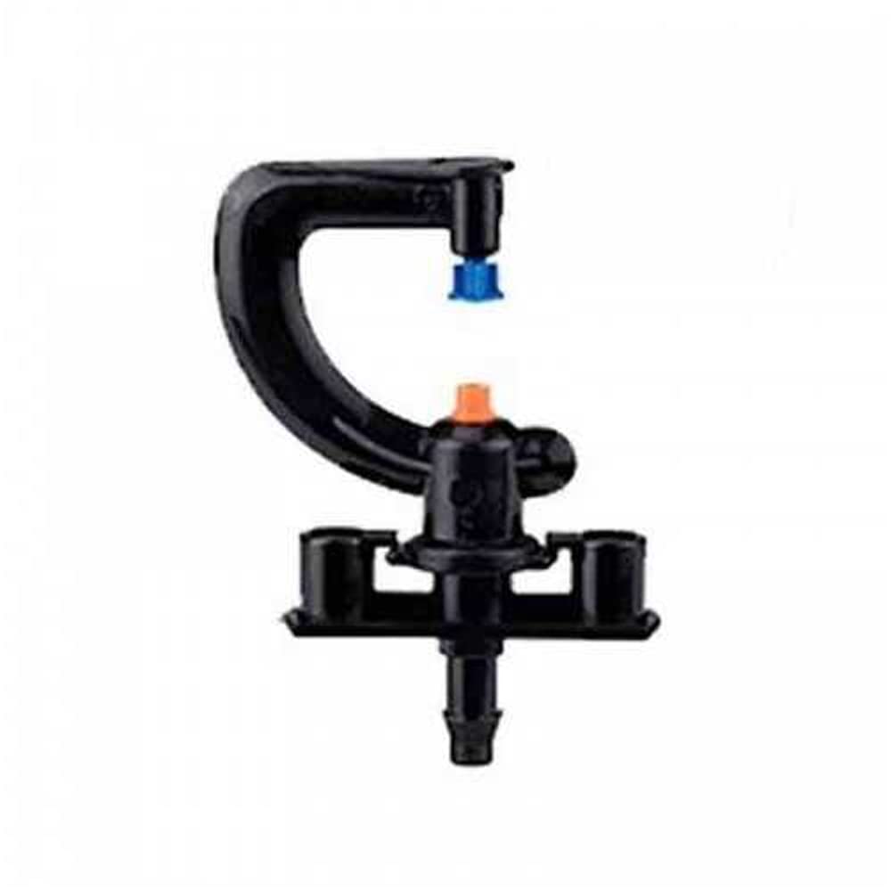 [Pack 50] Microaspersor de riego Completo + estaca. Microaspersor Bailarina Invertida Circular 360º para riego agricola y riego en jardinería. Micro aspersor con estaca 40 cm, Alcance 2 a 2,5m