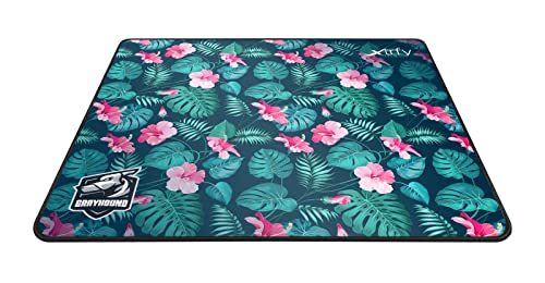 Xtrfy GP1, Large Fabric Gaming Mouse Pad (460 x 400 x 4 mm), Excellent Slippage, Stitched Edges, Non-Slip Base Machine-Washable, Tropical Edition
