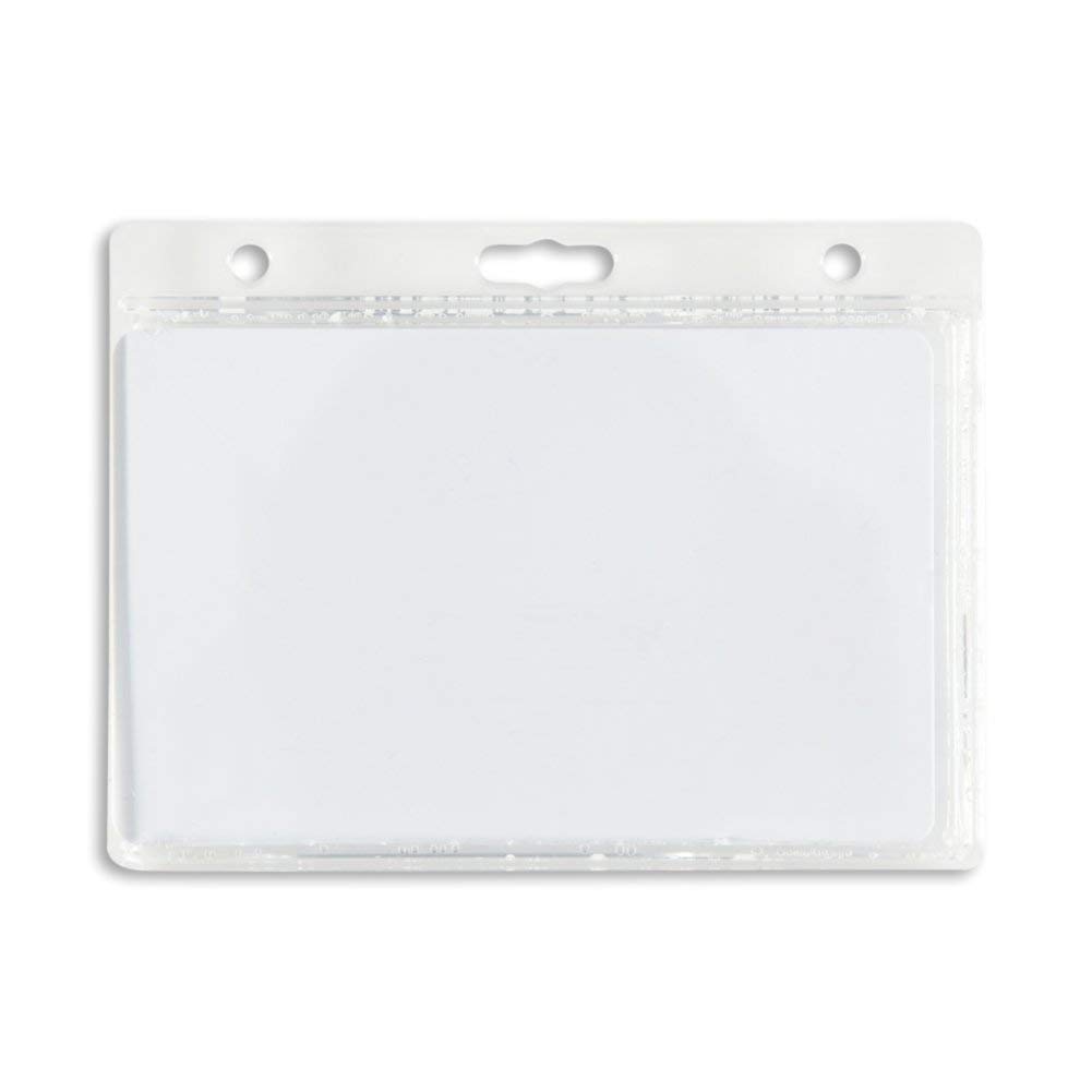 50 Stück – Horizontal Hartplastik Badge Holder