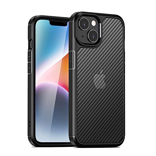 TEOPHA iPhone 14 Case, Carbon Fiber Protective Cover for iPhone 14, Military Shockproof, Anti-Fingerprint Translucent Anti-Scratch Phone Case for iPhone 14 (6.1 inch), Black TEOPHA iPhone 14 Case, Carbon Fiber Protective Cover for iPhone 14, Military Shockproof, Anti-Fingerprint Translucent Anti-Scratch Phone Case for iPhone 14 (6.1 inch), Black