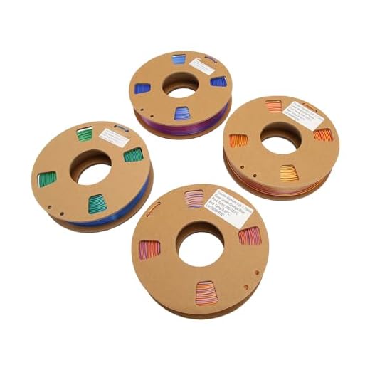 Pacote de Filamento para Impressora 3d, Suprimentos de 8.8oz, Mudança de Cor, Azul, Vermelho, Cores Triplas, Verde, Laranja, Impressoras Plotter de Formato Amplo