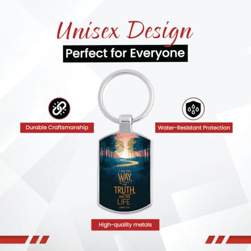 Image of Stylish Metal Keychains with Permanent Glossy Print - Inspirational Quotes & Spiritual Designs - Perfect Key chains for loved ones, Personal Use, Gifts & Return Gifts
