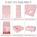 LFBOX Pink Gift Box with Ribbon Magnetic Lids 10.2x9x3.74 in, Christmas Gift Boxes Bridesmaid Groomsman Proposal Boxes, Wedding Storage Box 2 Pack