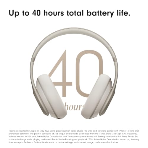 Image of Beats Studio Pro Premium Wireless Over-Ear Headphones- Up to 40-Hour Battery Life, Active Noise Cancelling, Great for Travel & Commuting, USB-C Lossless Audio - Amazon Exclusive Khaki
